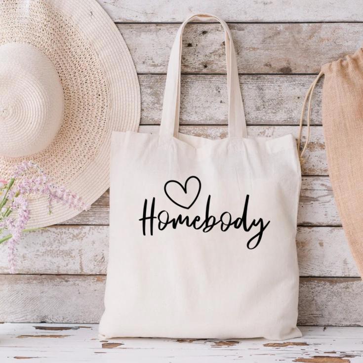 Homebody At Home Lets Stay Home Introvert Canvas Tote Bag Homebody At Home Lets Stay Home Introvert Canvas Tote Bag