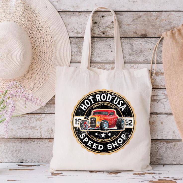 Hotrod Custom Car Automotive Nostalgia Distressed Canvas Tote Bag Hotrod Custom Car Automotive Nostalgia Distressed Canvas Tote Bag