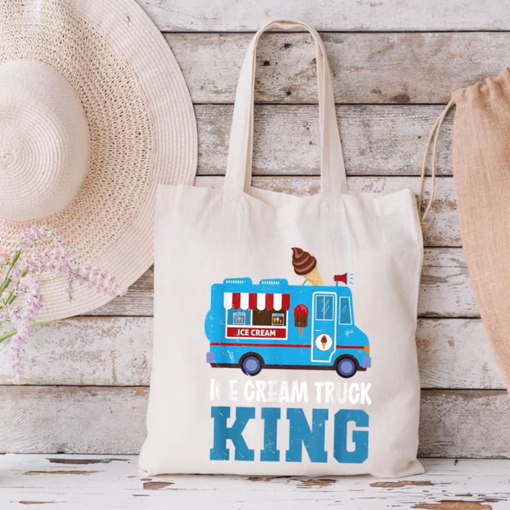 Ice Cream Truck King Nostalgia Summer Ice Cream Truck Driver Canvas Tote Bag Ice Cream Truck King Nostalgia Summer Ice Cream Truck Driver Canvas Tote Bag