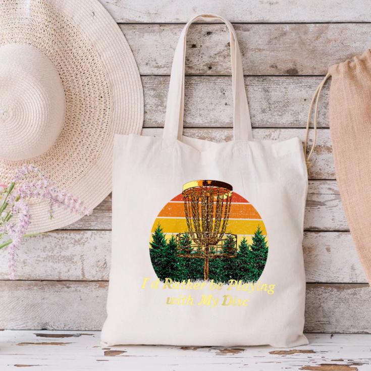 Id Rather Be Playing With My Disc Introvert Disc Golf Raglan Baseball Tee Canvas Tote Bag Id Rather Be Playing With My Disc Introvert Disc Golf Raglan Baseball Tee Canvas Tote Bag