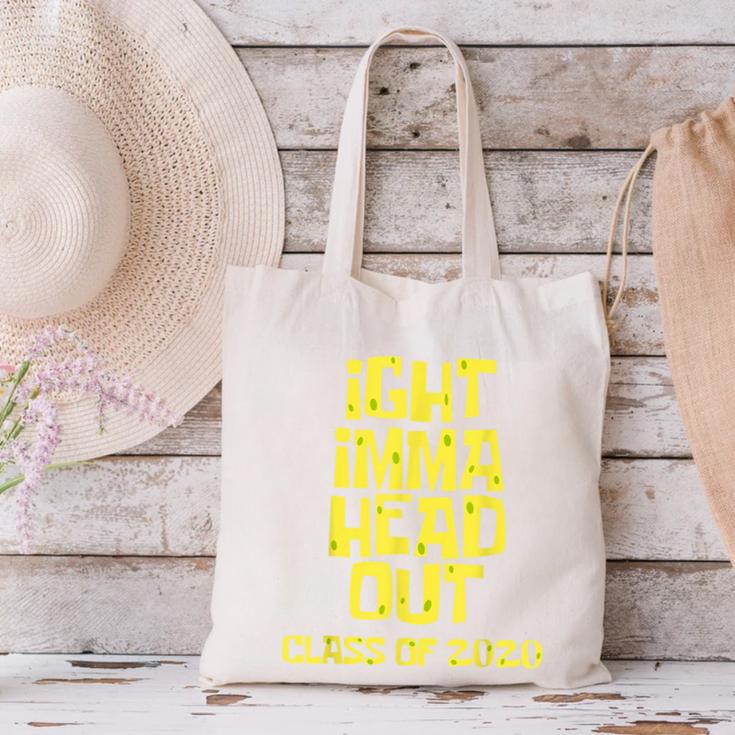 Ight Imma Head Out Class Of 2020 Graduation Meme Canvas Tote Bag