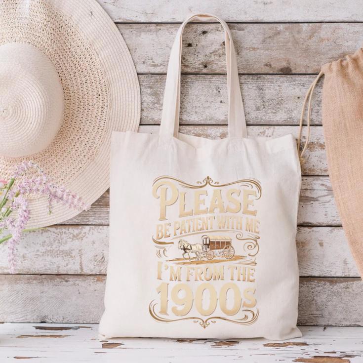 I'm From The 1900s Old Humor Boomer Dad Father's Day Premium Canvas Tote Bag I'm From The 1900s Old Humor Boomer Dad Father's Day Premium Canvas Tote Bag