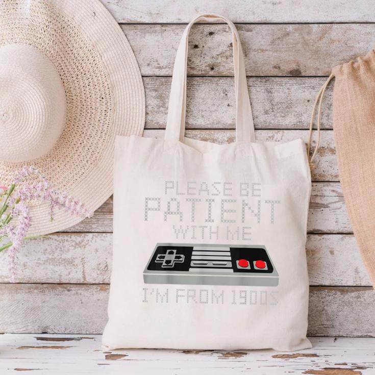 I'm From The 1900s Retro 90s Gaming Gamer Tee Canvas Tote Bag
