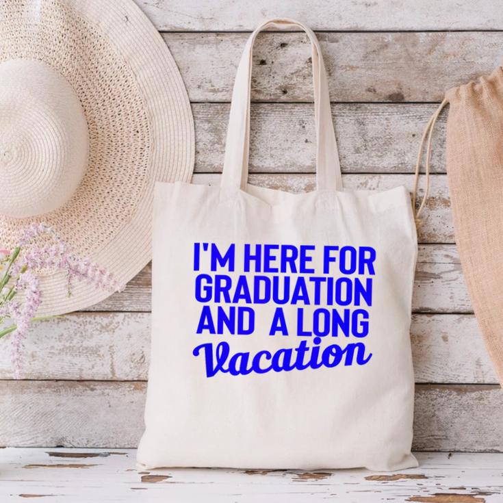 I'm Here For Graduation School Class Senior 2024 Canvas Tote Bag