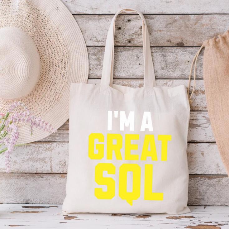 I'm A Great SQL Introvert Saying Inbound Marketing Premium Tri-Blend Canvas Tote Bag