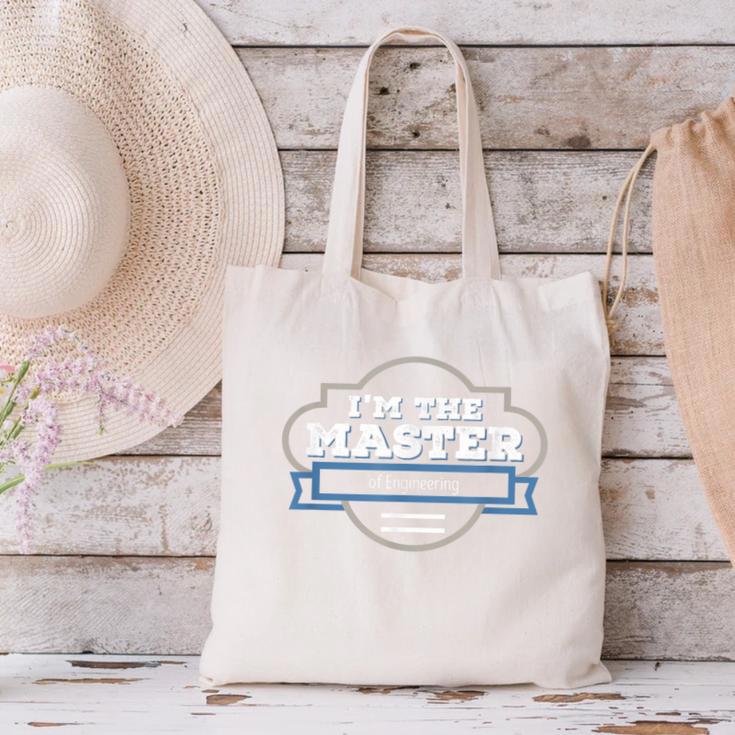 I'm The Master Of Engineering Masters Graduation Shirt Canvas Tote Bag