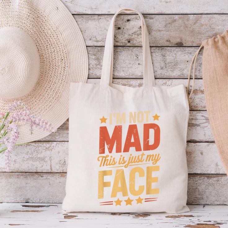 I'm Not Mad This Is Just My Face Introvert Canvas Tote Bag I'm Not Mad This Is Just My Face Introvert Canvas Tote Bag