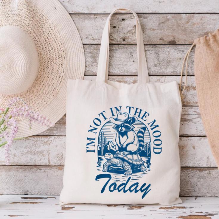 I’m Not In The Mood Today Anti-Social Moody Introvert Humor Canvas Tote Bag I’m Not In The Mood Today Anti-Social Moody Introvert Humor Canvas Tote Bag