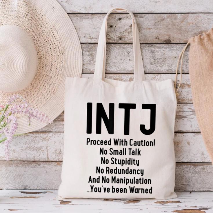INTJ Rules Architect Personality Type Introvert Canvas Tote Bag