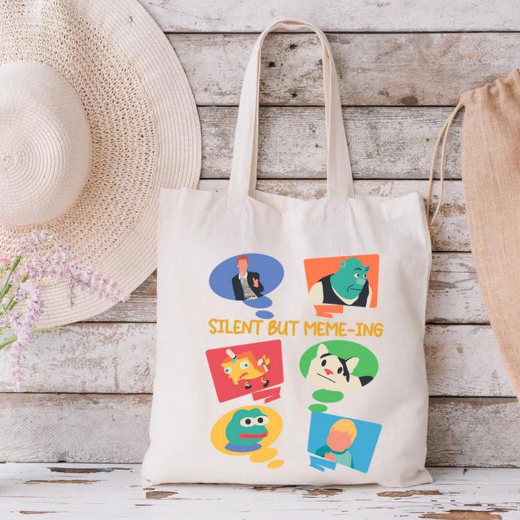 Introvert Anti People Antisocial Social Media Meme Lovers Canvas Tote Bag