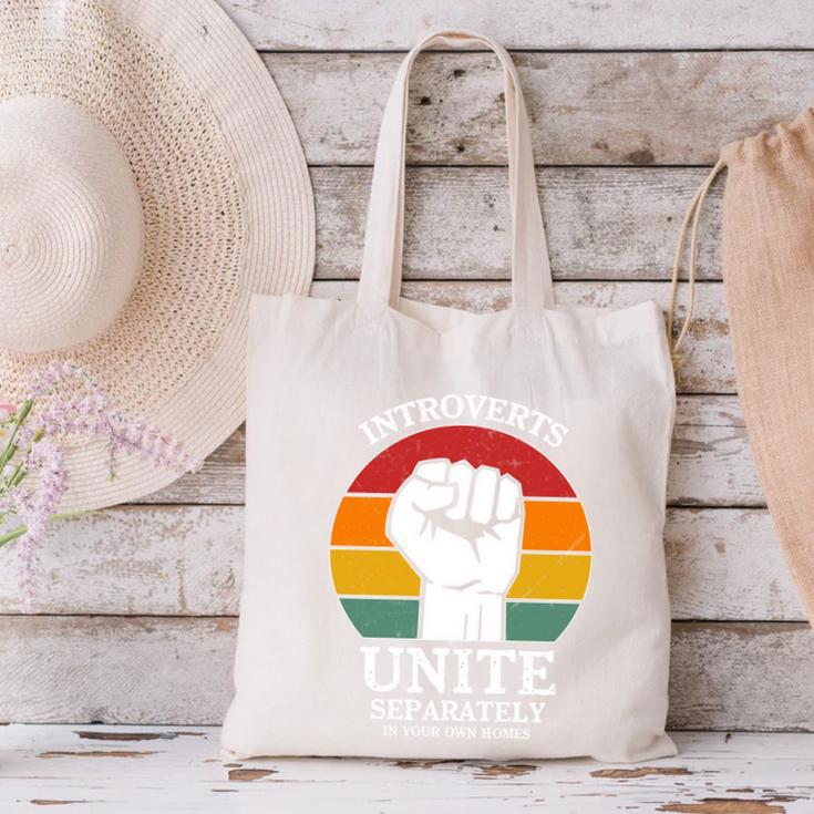 Introvert Antisocial Men Women Kids Boys Girls Canvas Tote Bag