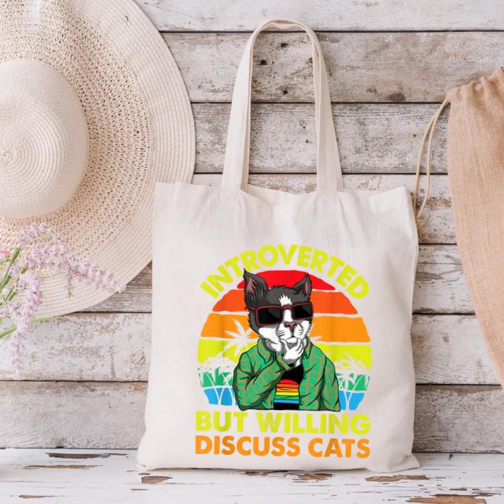 Introvert Cats Sarcasm Cat Lover Introverts Canvas Tote Bag Introvert Cats Sarcasm Cat Lover Introverts Canvas Tote Bag