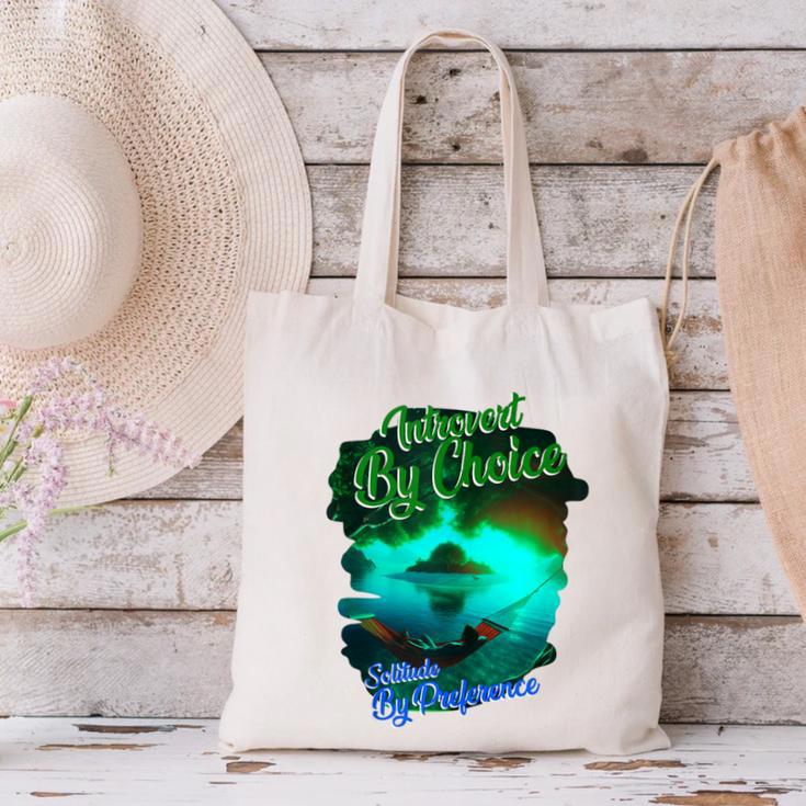Introvert Choice Solitude By Preference Canvas Tote Bag Introvert Choice Solitude By Preference Canvas Tote Bag
