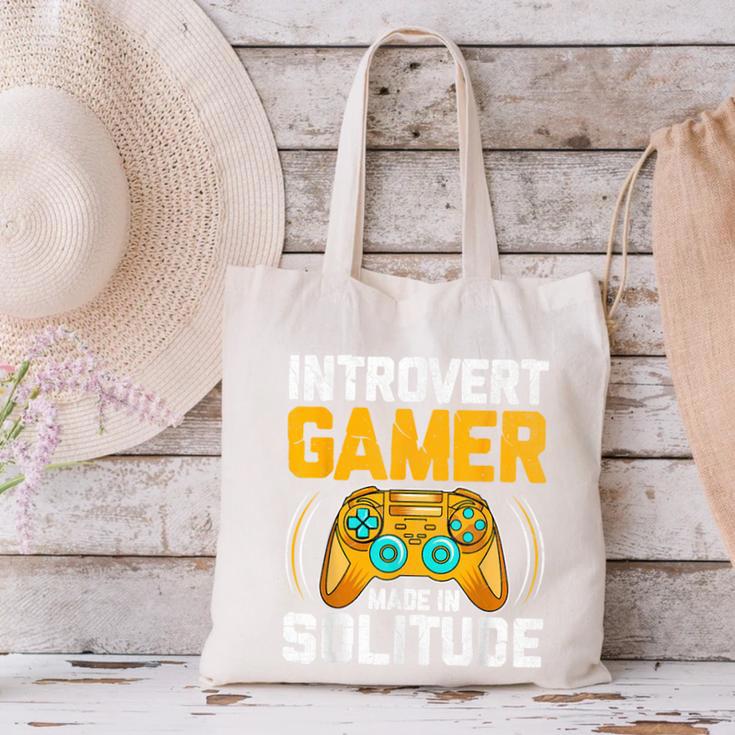 Introvert Gamer Video Games Anti Social Team Player Canvas Tote Bag