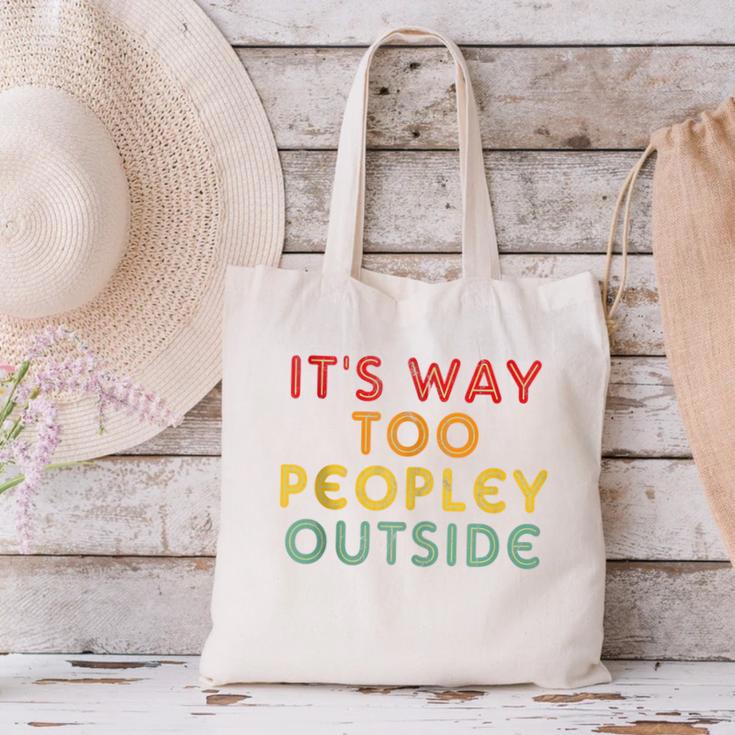 Introvert Its Way Too Peopley Canvas Tote Bag Introvert Its Way Too Peopley Canvas Tote Bag