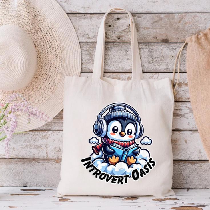 Introvert Oasis Canvas Tote Bag