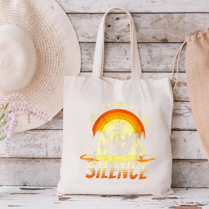 Introvert Relaxation Me Myself And Silence Mountain Vacation Canvas Tote Bag Introvert Relaxation Me Myself And Silence Mountain Vacation Canvas Tote Bag