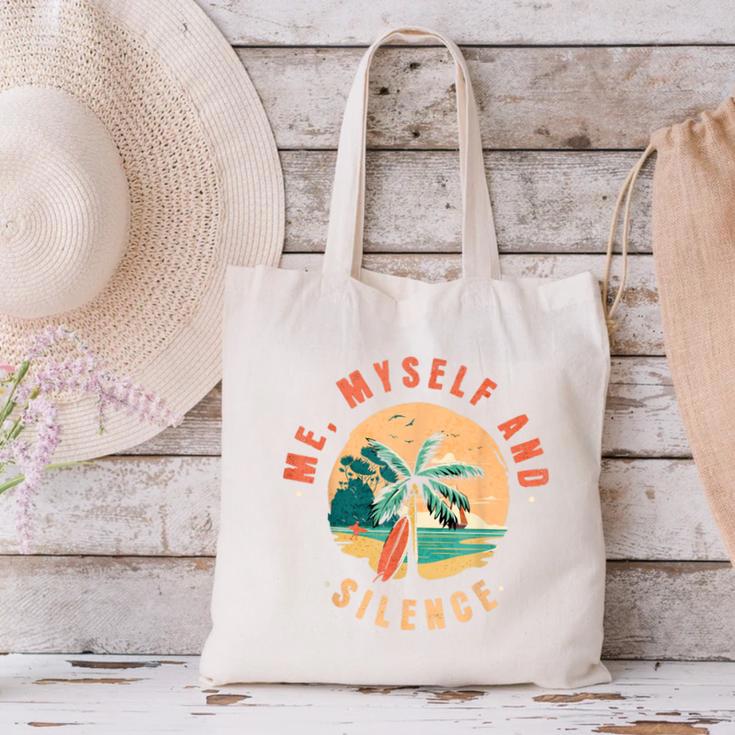 Introvert Relaxation Me Myself And Silence Summer Vacation Men Women Canvas Tote Bag Introvert Relaxation Me Myself And Silence Summer Vacation Men Women Canvas Tote Bag