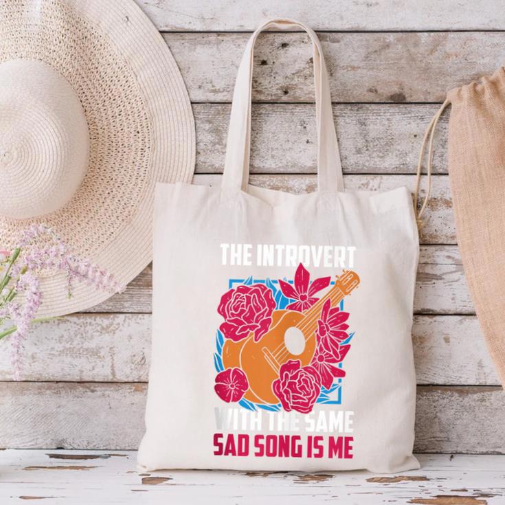 Introvert Singers Singing Sad Song Classical Music Lovers Canvas Tote Bag