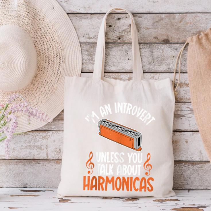 Im An Introvert Unless You Talk About Harmonicas Canvas Tote Bag Im An Introvert Unless You Talk About Harmonicas Canvas Tote Bag