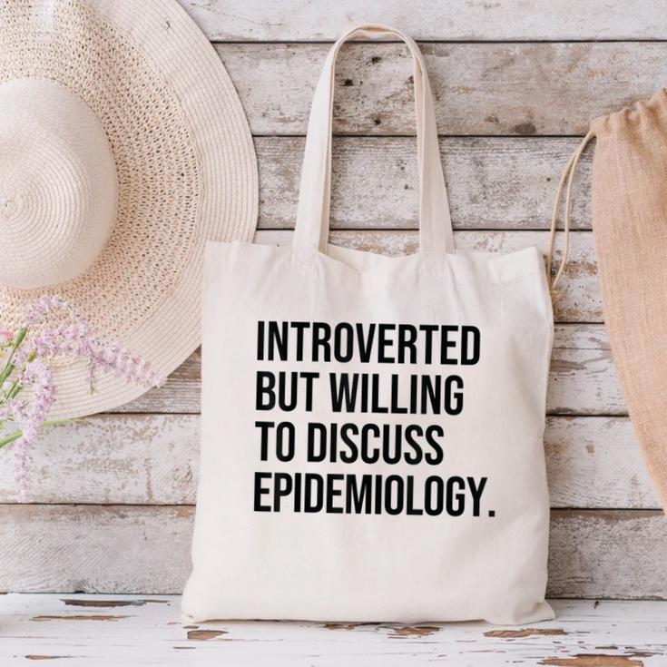 Introverted Epidemiologist Epidemiology Introvert Canvas Tote Bag Introverted Epidemiologist Epidemiology Introvert Canvas Tote Bag