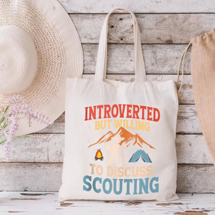 Introvert's Scouting Passion Canvas Tote Bag
