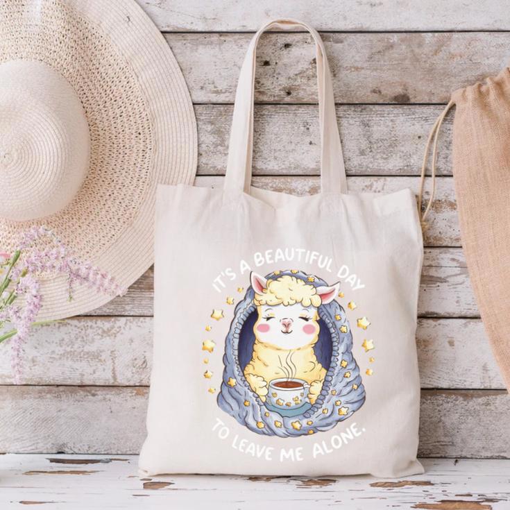 It's A Beautiful Day To Leave Me Alone Introvert Canvas Tote Bag It's A Beautiful Day To Leave Me Alone Introvert Canvas Tote Bag