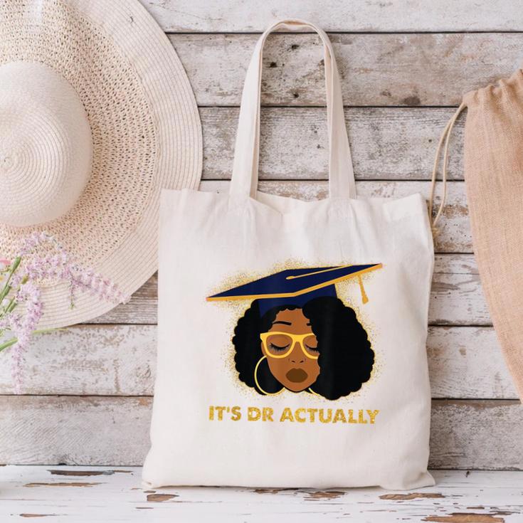 Its Doctor Actually Graduation Healthcare Afro Women Canvas Tote Bag