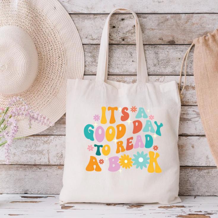 It’s A Good Day To Read A Book Reading Bookworm Reader Canvas Tote Bag