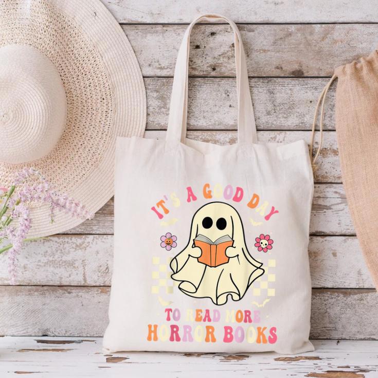 It's A Good Day To Read More Horror Books Halloween Canvas Tote Bag