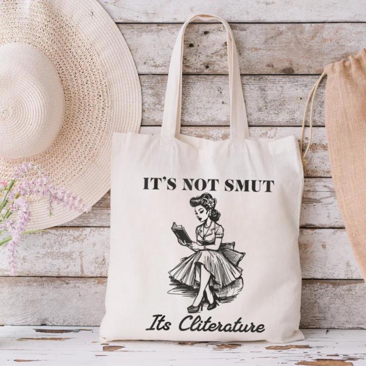 It's Not Smut It's Literature Smut Book Reader Canvas Tote Bag