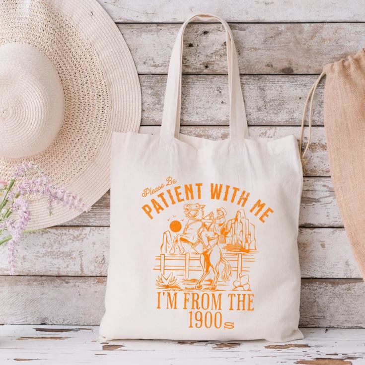 Joke Please Be Patient With Me I'm From The 1900s Tee Canvas Tote Bag