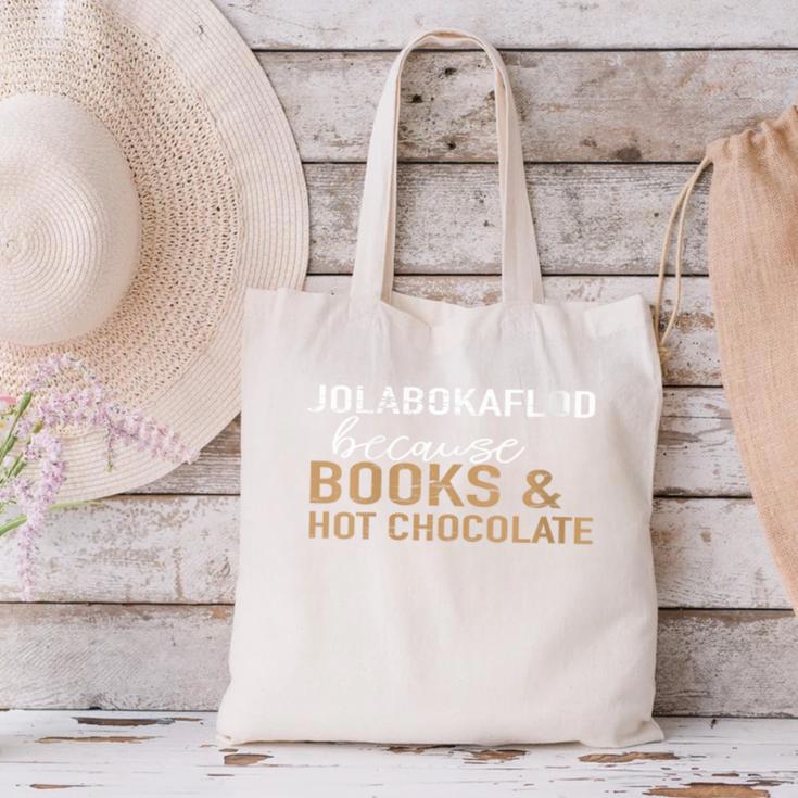 Jolabokaflod Because Books And Hot Chocolate Canvas Tote Bag Jolabokaflod Because Books And Hot Chocolate Canvas Tote Bag