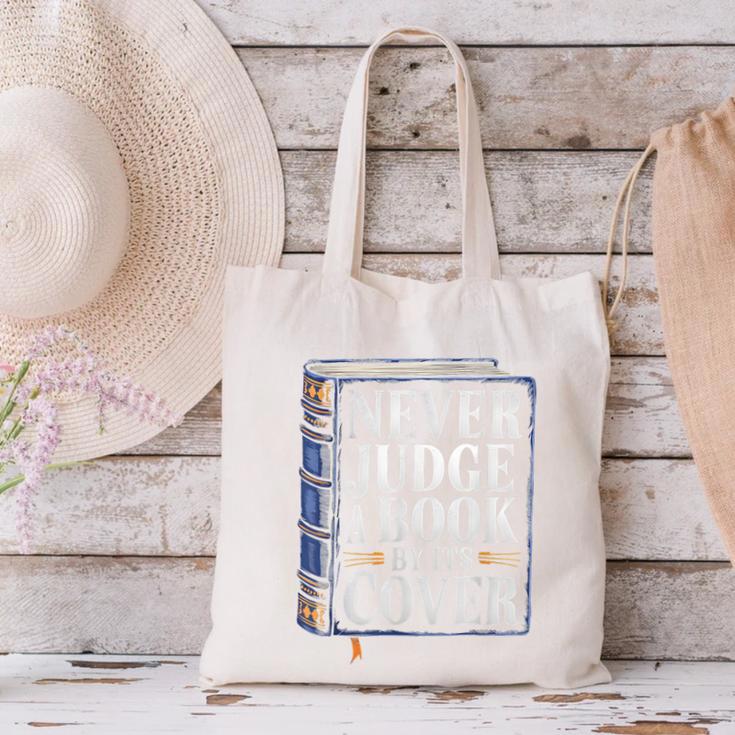 Never Judge a Book By Its Cover Canvas Tote Bag