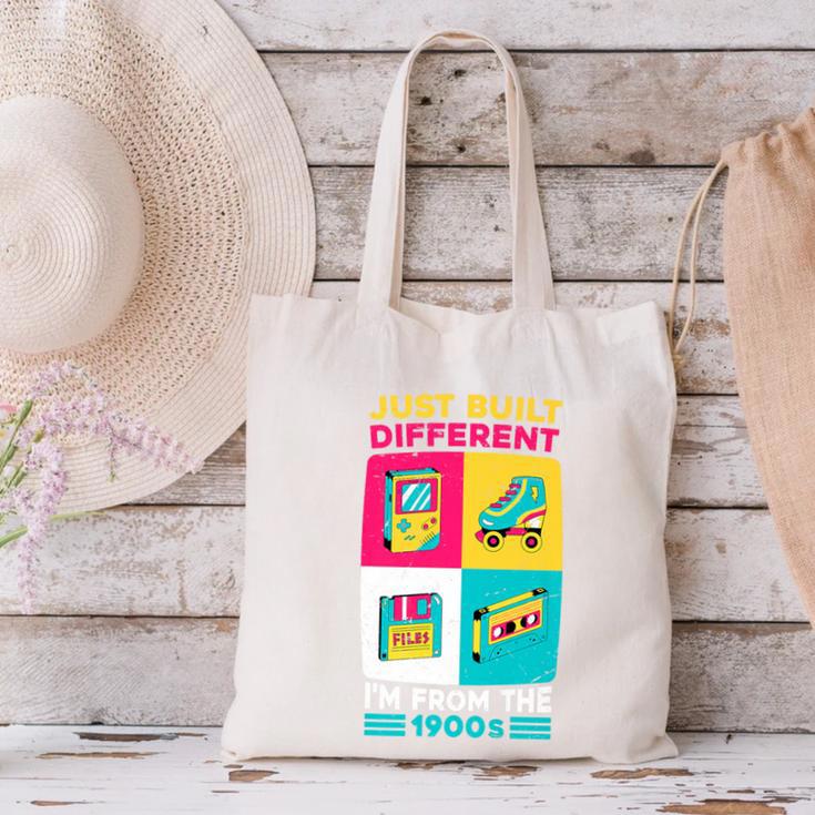 Just Built Different I'M From The 1900S Retro Premium Canvas Tote Bag