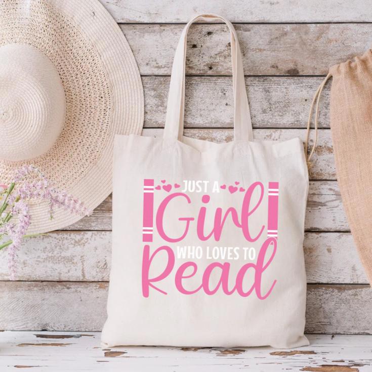 Just A Girl Who Loves To Read Book Lover Reading Books Canvas Tote Bag Just A Girl Who Loves To Read Book Lover Reading Books Canvas Tote Bag