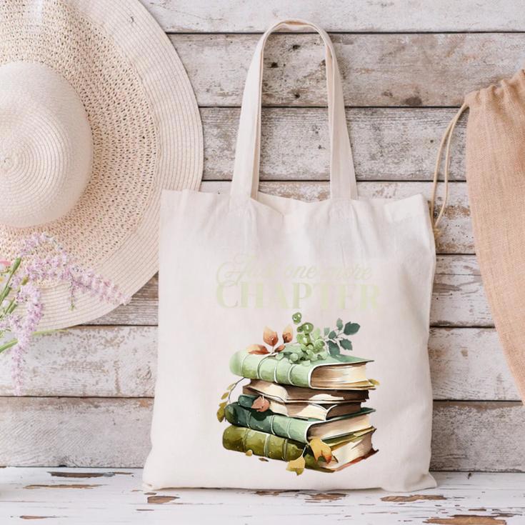 Just One More Chapter Book Lover Canvas Tote Bag
