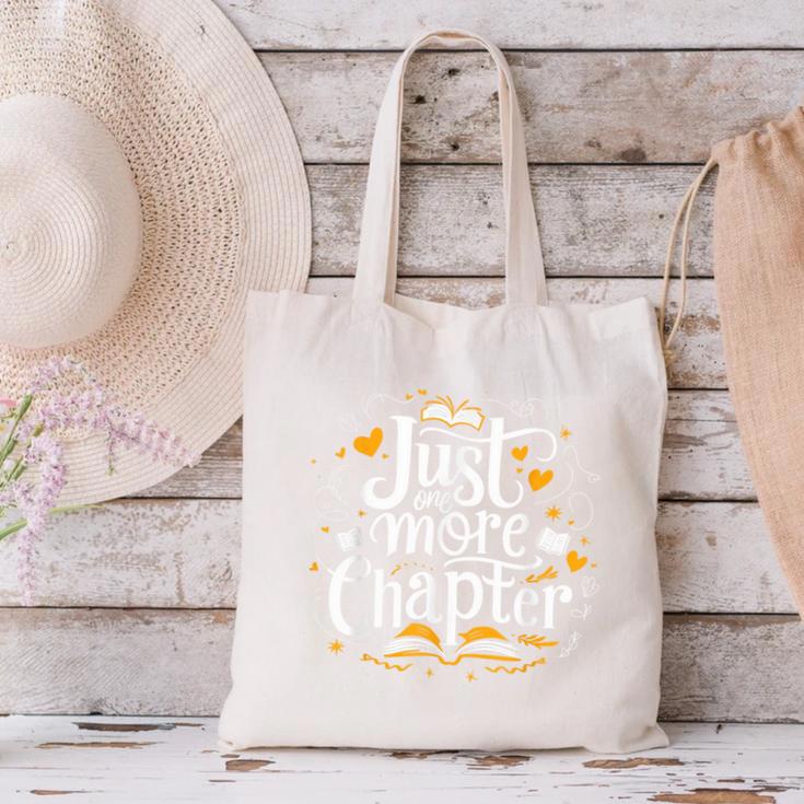 Just One More Chapter Bookish Book Reading Lover Heart Canvas Tote Bag Just One More Chapter Bookish Book Reading Lover Heart Canvas Tote Bag