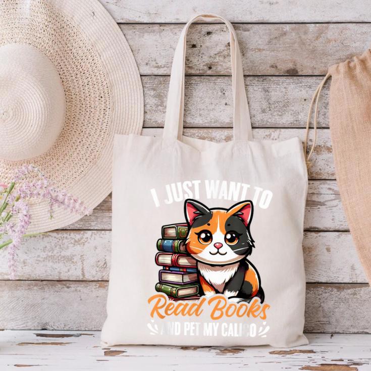 Kawaii Feline Book Reading Read Books Pet My Calico Cat Men Women Canvas Tote Bag Kawaii Feline Book Reading Read Books Pet My Calico Cat Men Women Canvas Tote Bag