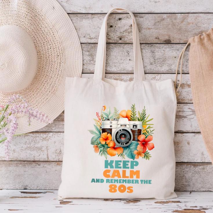 Keep Calm And Remember The 80s Retro Vintage Nostalgia Canvas Tote Bag Keep Calm And Remember The 80s Retro Vintage Nostalgia Canvas Tote Bag