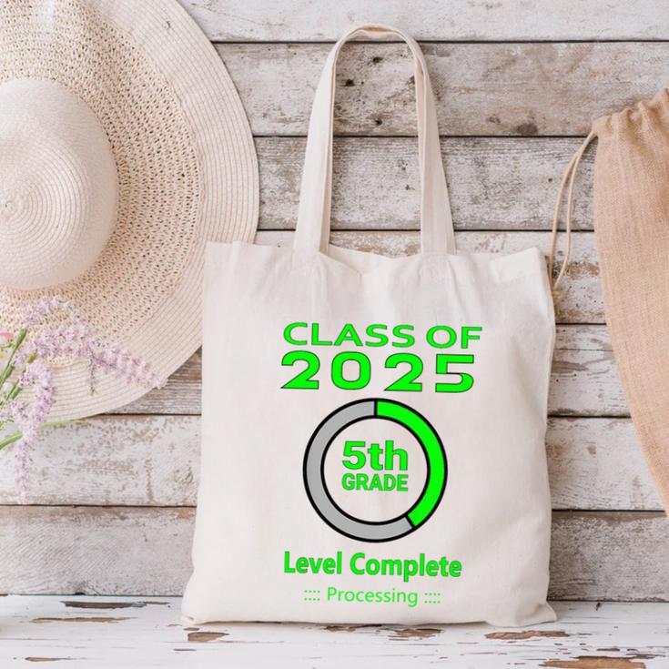 Kids Kids 5th Grade Graduation Video Game Canvas Tote Bag