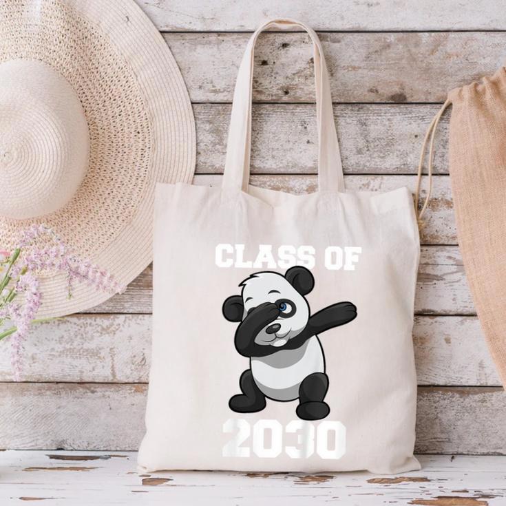 Kids Class Of 2030 Shirt Graduation Dabbing Panda Shirt Canvas Tote Bag