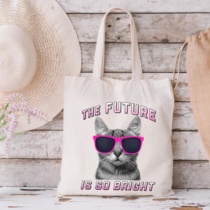 Kids Cool Future Is Bright Kids Graduation Or Birthday Canvas Tote Bag