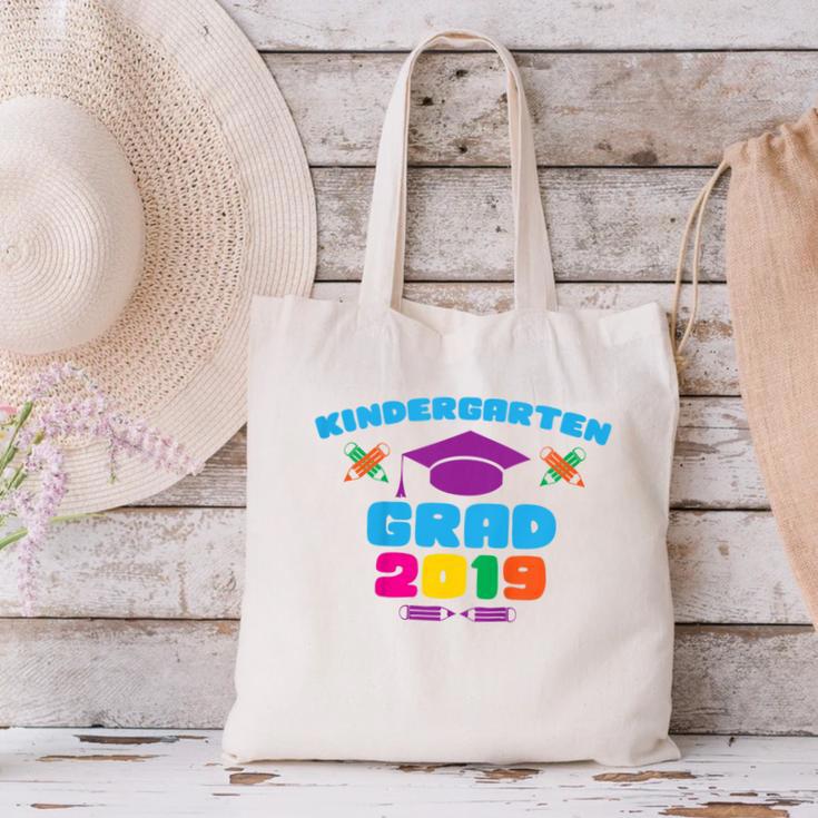 Kids Kindergarten Grad 2019 Graduation T-Shirt Canvas Tote Bag