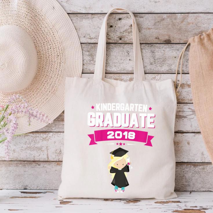 Kids Kindergarten Graduate 2018 Graduation Girls Canvas Tote Bag