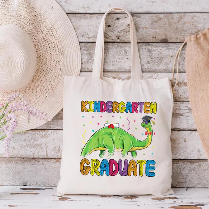 Kids Kindergarten Graduate Dinosaur Kindergarten Graduation Canvas Tote Bag