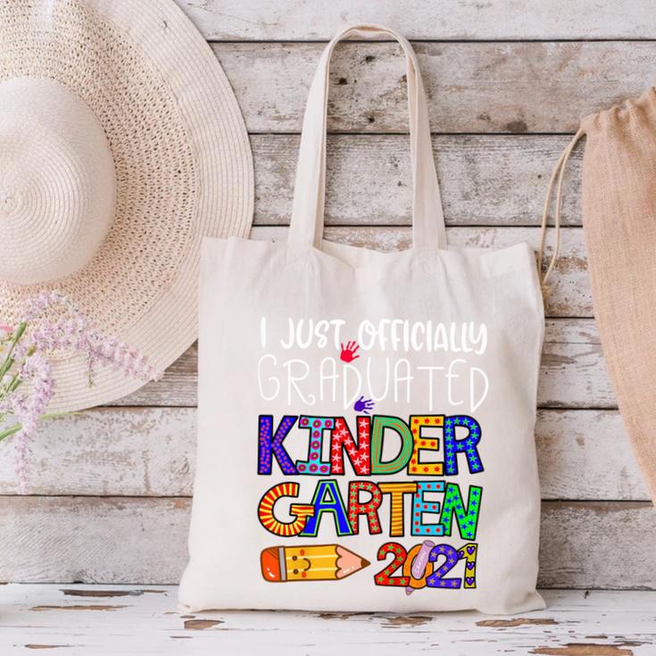 Kids Kindergarten Graduation Class Of 2021 Shirt I Just Graduated Canvas Tote Bag