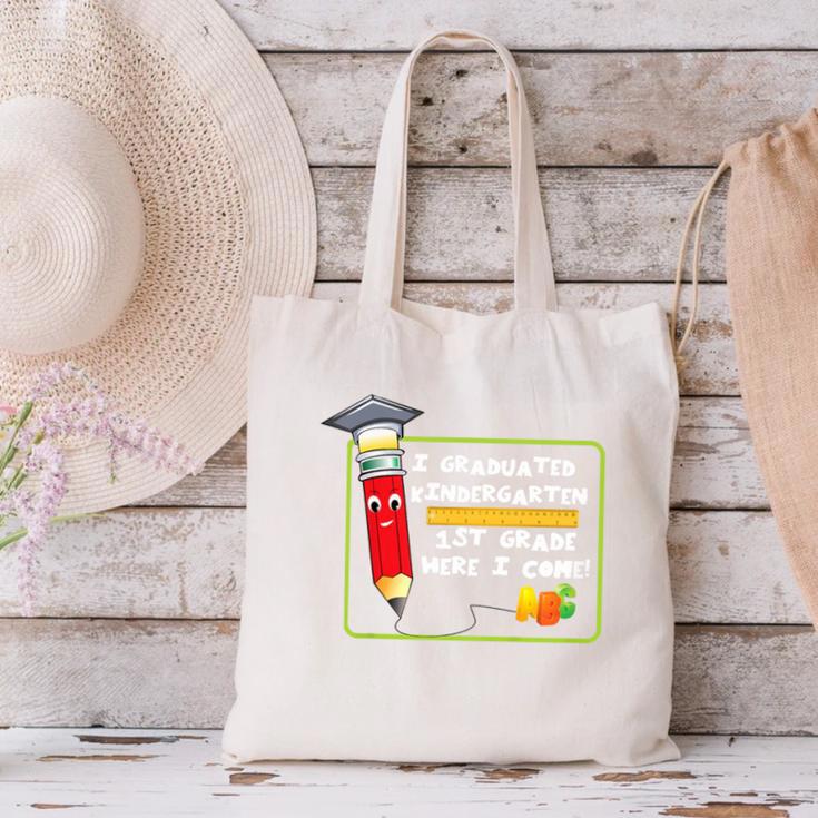 Kids Kindergarten Graduation Students Going To 1st Grade Canvas Tote Bag