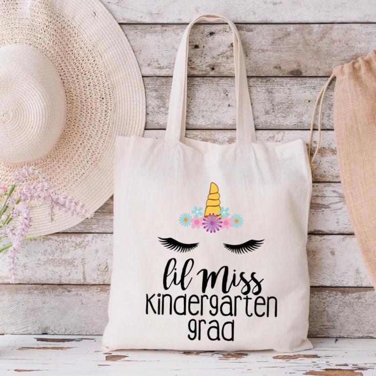 Kids Lil Miss Kindergarten Grad Shirt Graduation Shirts 2018 Canvas Tote Bag