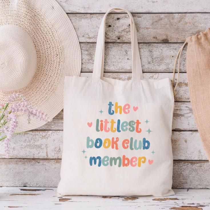 Kids The Littlest Book Club Member Book Lover Club Canvas Tote Bag Kids The Littlest Book Club Member Book Lover Club Canvas Tote Bag